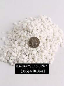 1pcs100/300/500/800g White Pebbles Potted Plants Succulent Green Plants Filled With Stones Courtyard Balcony Paving White Stones Christmas Tree Underground Snowflakes Stones