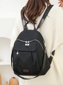 Backpack,Contrast Color Nylon & Oxford Cloth Outdoor Small Bag