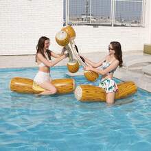 Juego de batalla inflable para piscina - 2 piezas/4 piezas con bote y remo combinados, juguete de hilera flotante inflable, adecuado para emocionantes deportes acuáticos, juego de verano para piscina y playa, artículos para fiestas de adultos - diversión perfecta de verano