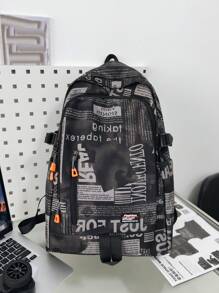 Mochila grande de moda minimalista y versátil para hombres, adecuada para uso casual, viajes, ir a la escuela o al trabajo, con múltiples bolsillos y gran capacidad