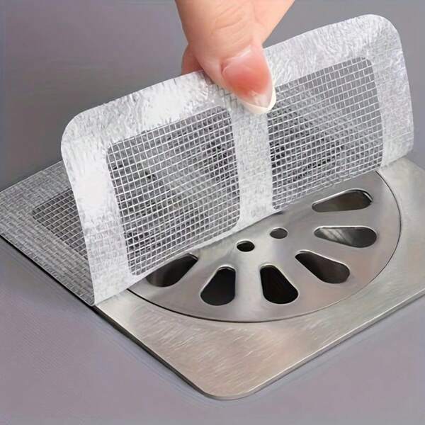 10pcs Advanced Disposable Sewer Filters, Effective Hair Blocking Agent And Insect Repellent, Used For Toilet, Bathroom Sink And Floor Drainage, Long-Lasting, Easy To Install, Quick Drainage Maintenance