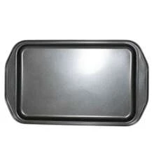 Cahrola para hornear galletas panes etc charola metálica multiusos, resistente calor, fácil limpiar, hornear todo tipo de pan/galletas - Gris oscuro 1 pieza - Ver 5