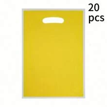 20 Sacolas de Presente de Cor Sólida, Sacolas Plásticas Portáteis Reutilizáveis, Sacolas de Pérolas, Sacolas de Joias, Sacolas de Roupas, Sacolas para Embalagens de Cosméticos, Sacolas de Compras, Sacolas de Varejo, Pequenas Empresas, Sacolas de Presente para Festas, Sacolas de Artesanato, Casamentos, Aniversários, Eventos para Presentes