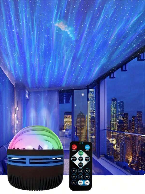 Aurora Projector Lamp - Aurora Projector With Remote Control - Mini Night Light Projector, Atmosphere Light For Bedroom/Ceiling/Party