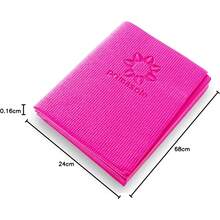 Folding Yoga Travel Pilates Mat Foldable Easy To Carry To Class Beach Park Tear-Resistant Travel Picnics 4mm Thick 9 Colors - Pink - View 3