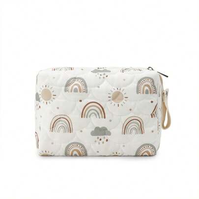 INS Printing Korean Style Diaper Organizer Bag, Baby Diaper Changing Supplies Storage Hanging Bag