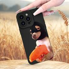 Creative Funny Puppy Color Pattern Phone Case, Thickened Whole Body Protection, Shockproof And Drop-Proof TPU Soft Protective Case, Birthday Or Holiday Gift For Men And Women, Suitable For IPhone17/IPhone17 Air/IPhone17 Pro/IPhone17 Pro Max/16 Pro Max/15 Pro Max/14 Pro Max/13 Pro Max/12 Pro Max - màu đen - Xem 4