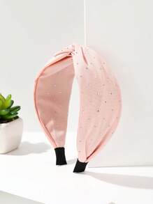 Material textil casual din poliester (poliester), culoare solidă, bandă de păr, diademă, cerc de păr