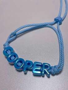 1 件定制水晶宠物名字项链，狗/猫糖果色项圈，DIY 宠物配饰，夏季闪亮珍珠表面 - 可调节编织绳项圈适合小型、中型和大型犬，宠物礼物 - 彩色 - 查看 7