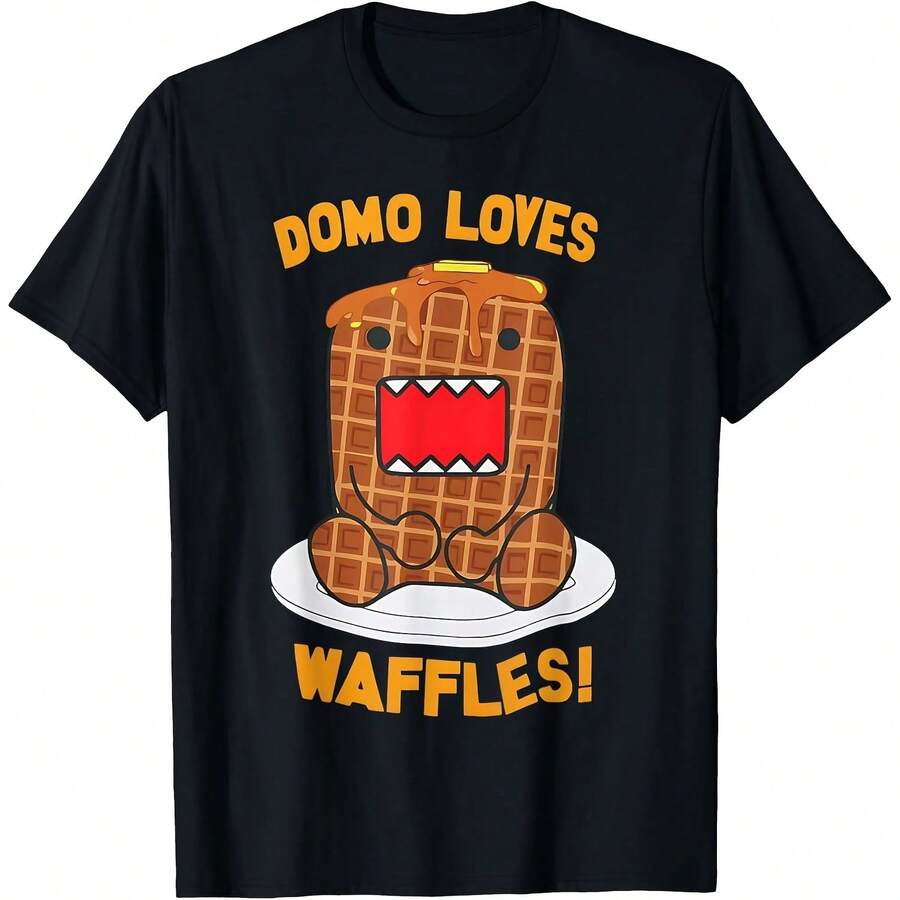 Domo Loves Waffles Domo Kun Costume T-Shirt 220g Cotton Crew Neck Top With Gentle Be Yours Typography And Pastel Color Design,Subtle Y2K Meets Natural Style, I For Young Wo Seeking A Calm,Great Gift For A Gentle Soul,Casual Yet Elegant Daily Wear For Garden Walks, Coffee Dates, Art Museums, Or Reading Nooks Tops For Wo Vintage Clothes Wo Clothes Wo Vintage Wo Tops Mujer Cute Tops Wo Cotton Wo Clog Halloween Camisas Summer Clothes Wo Casual Punk Western Tops Wo Fourth Of July Outfit Kpop Cowboy Outfits For Wo Ry Ropa 100% Cotton Y2k Ing Cute Gothic Wo Clothes Black And White Top Vintage Tops Cloth For Wo White Goth Inawly Retro Clothes For Wo Korean Fashion Wo Camisas Para Mujer - 黑色 - 查看 1