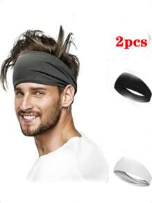 6 Pieces Of Unisex Hair Accessories, Sports Hair Bands For Summer, High - Elasticity Hair Accessories, Suitable For Outdoor Activities Like Yoga, Running, Mountain - Climbing, Playing Ball, Etc.