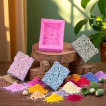 3D Rose Silicone Soap Mold, INS Style Floral Shaped Silicone Candle Mold For DIY Handcraft, Plaster, Resin Art & Home Decor, High Quality Reusable And Easy Release