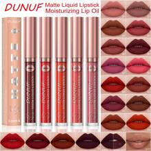 DUNUF 1 Pcs Long-Lasting Lip Gloss Waterproof Liquid Lipstick Set ...