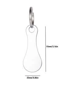 1 pièce Jeton de caddie de supermarché en acier inoxydable de 2,8 mm d'épaisseur amélioré, plus épais, épaisseur de 1 livre, plus adapté aux pays européens comme le Royaume-Uni, pendentif porte-clés, sans pièces de monnaie requises, pratique
