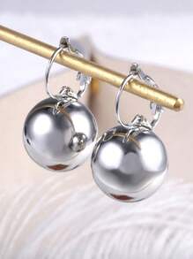 1 par de brincos elegantes em formato de lágrima, estilo francês de luxo, brincos de cobre sem piercing, uso diário e para festas, presente feminino para o Dia dos Namorados, acessório para todas as estações