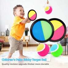 Kids Sticky Target Ball Suction Cup Ball Catch Toss Throw Toy, Sticky Ball, Parent-Child Outdoor Sport