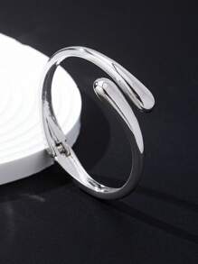 1 Set Alloy Ring, Teardrop Bracelet And Rivet Choker Necklace For Women, Fashionable Accessories For Daily Wear And Festival Gifts