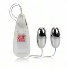 Dual Double Silver Bullet Egg Clit Climax Vibe Couple Lover Foreplay Sex Toy