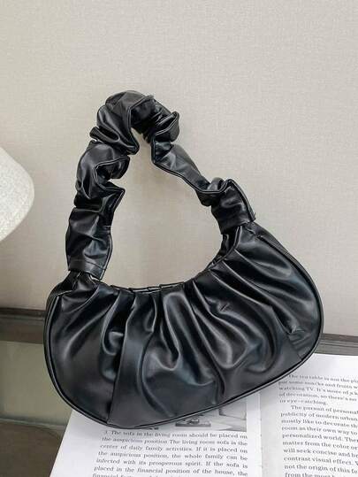 褶皱云朵单肩包大容量小众设计女士新款斜挎腋下包2025时尚秋季手提包