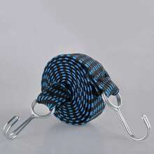 Ganchos elásticos de goma para equipaje de motocicleta, cuerda para bicicletas, lazo para equipaje de coche, correa para portaequipajes, gancho de banda fija, accesorios para coche UROI - Azul - Ver 11