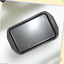 Charola de Hornear Galletas Bandeja para Panadería Pastelería Repostería Cocina Charola Antiadherente Multiusos para Hornear Pan Pizza y Galletas - Gris oscuro 10 piezas - Ver 4