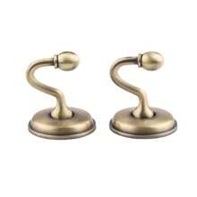 8个装多用途挂钩金属窗帘固定器墙壁系带挂钩返校 - 如圖所示 - 查看 5