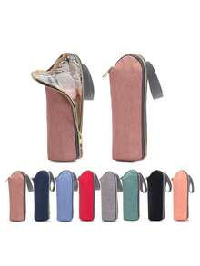 1 件牛津布婴儿奶瓶保温袋，便携式携带奶瓶袋，适合旅行的户外保温瓶架