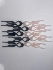 复古女士发型优雅发髻日常发型便捷日常发型及发髻理想母亲节发型通用鱼形发夹（适合女士日常发髻）小巧U型发髻高端多功能发夹 - 彩色 - 查看 10