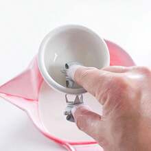 molletta per smalto in acciaio inossidabile resistente alla ruggine, strumento per la colorazione di tazze da tè in ceramica, utensile per la ceramica fai-da-te