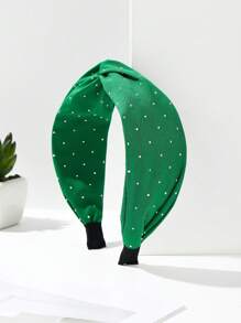 Material textil casual din poliester (poliester), culoare solidă, bandă de păr, diademă, cerc de păr