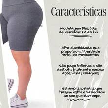 Kit com 2 Bermudas shorts academia Plus Size Feminina Suplex