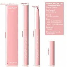 DUNUF 1 Pcs Skin-Friendly Long-Lasting Lip Liner Waterproof, Sweat Resistant, Easy To Color, Fast To Fade, Easy To Carry Rich Colors, Choose A Variety Of Beautiful Packaging Makeup Gifts, Lipstick, Matte, Non-Sticky, Transfer-Proof, Y2K Makeup, Easy To Color, Beginner-Friendly, Non-Stick To Cup, Plumping, Dusty Rose, Deep Red, Nude, Suitable For Stage Makeup, Daily Makeup, Festival Makeup, Universal Makeup, Christmas, Valentine's Day And Halloween Gifts - 彩色 - 查看 5