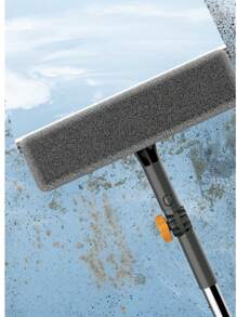 3-In-1 Extendable Window Cleaner With Adjustable Angle, Multi-Surface Glass & Screen Scrubber For Indoor/Outdoor Use, Wet/Dry Streak-Free Cleaning Tool - Professional Long Reach Pole For Home Housekeeping