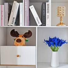 12/6/1 Blue Artificial Calla Lily 40cm Simulation Flower PU Fake Flower Calla Lily Artificial Bouquet, Suitable For Home Decoration, Indoor And Outdoor Decoration, Garden Decoration, Party Decoration, Bohemian Style Decoration, Holiday Party Decoration, Mother's Day Birthday Celebration, Daily Gift. - Blue - View 10