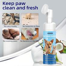 Kit de Cuidado de Las Patas,Limpiador sin aclarado para Patas de Perros y Gatos,Bálsamo para Patas de Perros,Protector Natural para Las Patas de los Perros - 1 - Ver 4