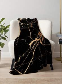 Luxury Marble Texture Flannel Blanket, Essential Choice For Modern Home Decor, Adds Elegance And Warmth To Your Space, Bringing Artistic And Comfortable Living Experience