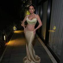 性感、时尚、个性化、精致、多层仿珍珠胸链顶链、婚礼派对配饰