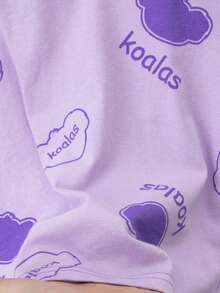 6pc Young Girls Cartoon Bear Print Pajama Set, Long Sleeve Top And Pants, Lightweight Spring/Autumn Homewear With Allover Print - Multicolor - View 5