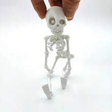 1 peça ímã de geladeira magnético de esqueleto móvel - tema de caveira vintage, design octogonal de plástico durável, presente engraçado - adequado para decoração de cozinha e sala de jantar, ímã de geladeira fofo, esqueleto engraçado, acessório doméstico leve, uso versátil para Halloween, Natal, banheiro, decoração divertida de verão