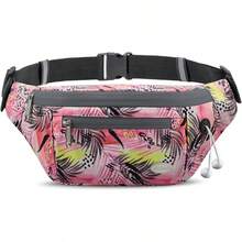 Entchin Fanny Pack Women Men,Crossbody Belt Bag With 4-Zipper Pockets,Adjustable Waist Bag Pack,One Of Most Popular Travel Essential Gifts Walking,Traveling,Cycling - 紅色 - 查看 9