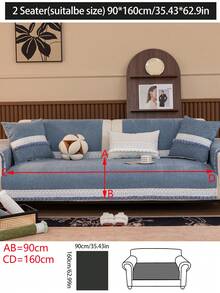 1 件四季沙发垫套,现代简约防滑沙发座椅保护套,防尘可洗沙发套,蓝色清新时尚,柔软防褪色,宠物友好,适合 L 型沙发和 1/2/3/4 座沙发 - 藍色 - 查看 16