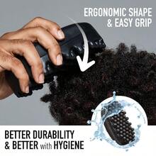 New ReleasesRED By Kiss BowWow Twist King Premium Luxury Twist Styler Comb Brush Durable Washable Alternative For Sponge For Barbers And Daily Use Ideal For Afro Curly Coiled 4C Hair - Black - View 6
