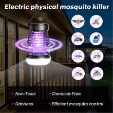 Electric Camping Light, Portable Electric Mosquito Killer USB Charging, 2-In-1 Insecticide - For Indoor And Outdoor Use, Mosquito Killer+Camping Light Mode - Kills Moths, Wasps, Mosquitoes, Etc., Rechargeable Mosquito Killer And Camping Light, 2000V UV Insect Trap, 395NM Light Trap And 720 ° Insect Attraction, For Indoor And Outdoor Use, Covering 300 Square Feet