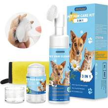 Kit de Cuidado de Las Patas,Limpiador sin aclarado para Patas de Perros y Gatos,Bálsamo para Patas de Perros,Protector Natural para Las Patas de los Perros - 1 - Ver 9