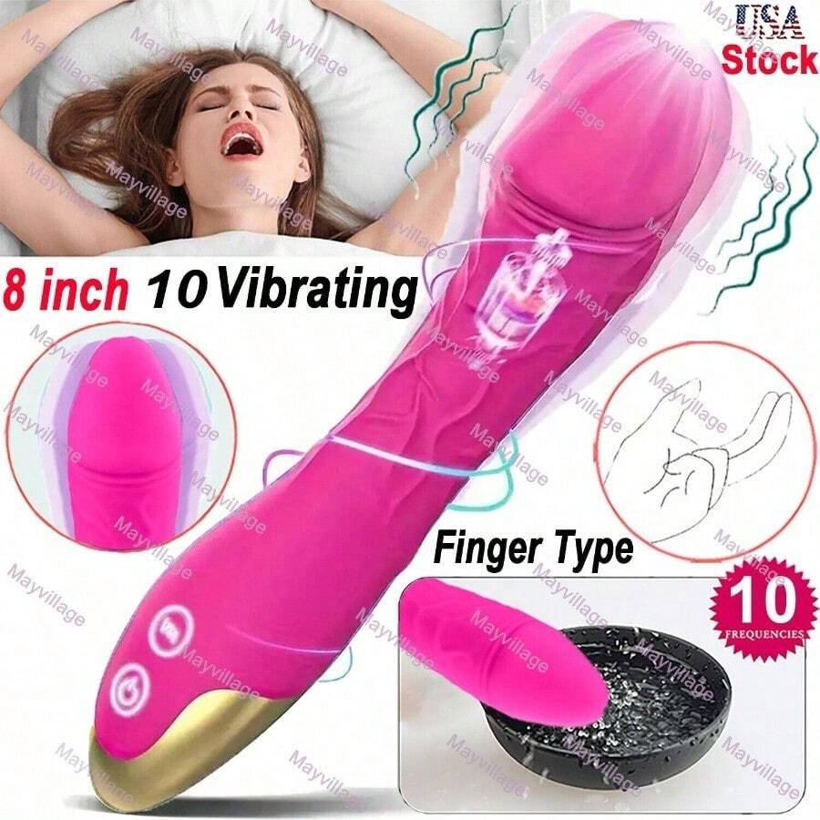 Realistic Dildo G Spot Vibrator Clit Massager Anal Stimulator Sex Toys For Women