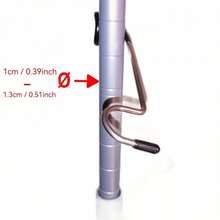 4PCS Stainless Steel Camping Pole Hooks - Heavy-Duty Multi-Purpose Hangers With Anti-Slip Coating, Adjustable Tension For Lanterns/Tarps/Gear - Backpacking, Glamping, RV Trips Organization - Tent Accessory Must-Have - Outdoor Lighting Mount - Gear Storage Solution - 304 Steel - Compact Travel Essential - Multicolor - View 4