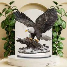 Decoración de escritorio inspiradora de águila de acrílico para el Día de la Independencia - Decoración para el hogar, gabinete de TV, gabinete de vinos
