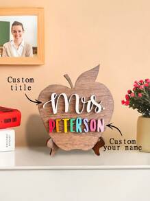 Custom Teacher Appreciation Gift,Personalized Teacher Apple Sign, Gifts For Teacher, Personalized Teacher Gift, Back To School Gift