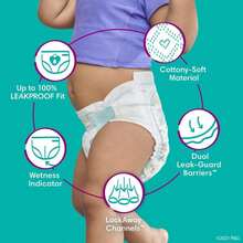Pañales Pampers Cruisers - Talla 7, 44 unidades, Pañales desechables de bebé activo con estiramiento personalizado - 44 - Ver 5