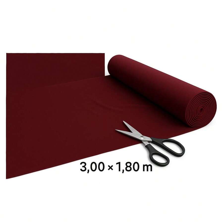 Tensioned Mesh 3.00m X 1.80m - For Party Decoration - Burgundy - View 1